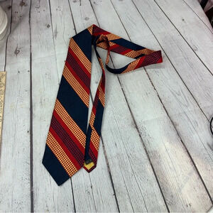 vintage silk tie sulka bold diagonal stripe designer boutique preppy office
